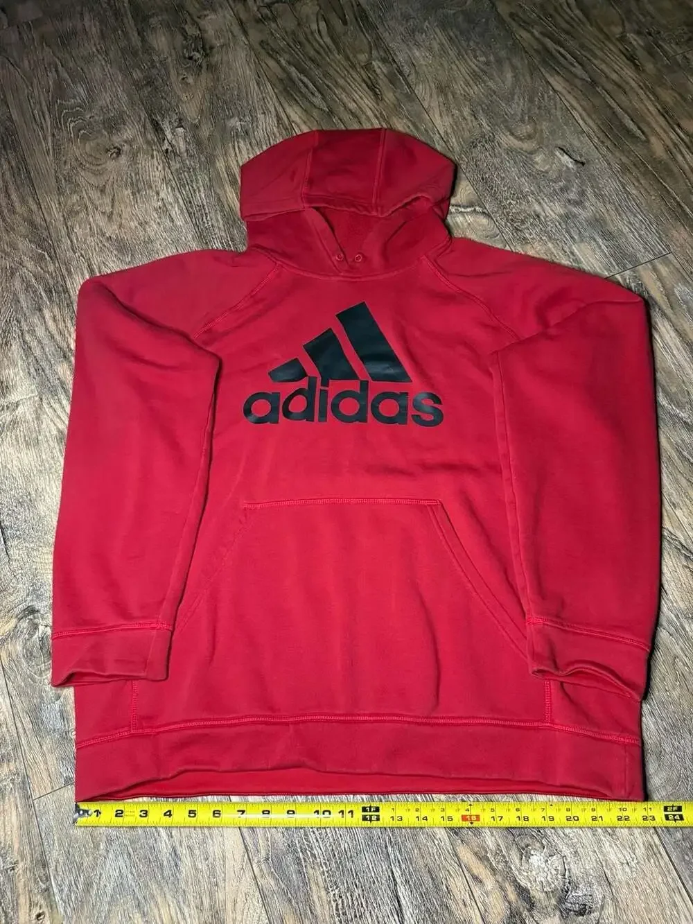 Adidas Men's Big Logo Fleece Pullover Hoodie